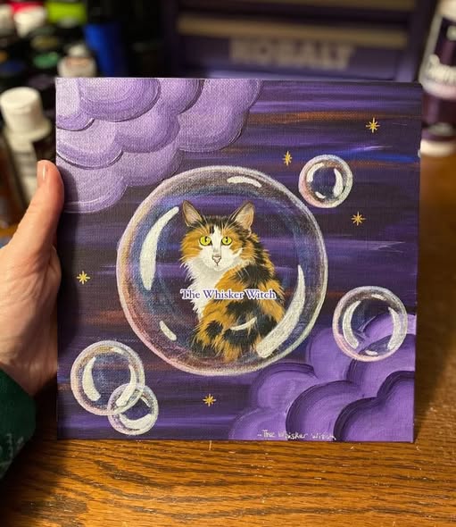 Calico Cat Magickal Bubble Void